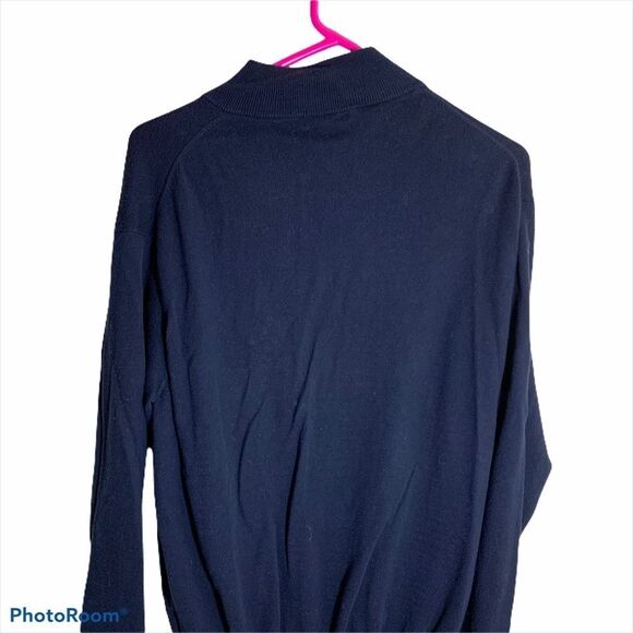 Peter Millar‎ Blue Soft Quarter Zip Pullover Sweater Size Medium - Picture 4 of 7